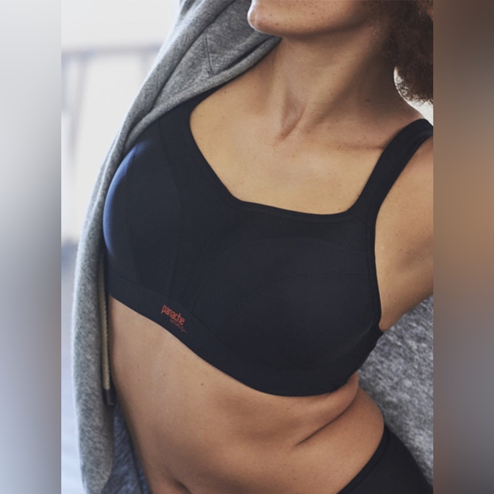 Panache Black Underwire Sports Bra High Support Full Coverage Athletic Bra